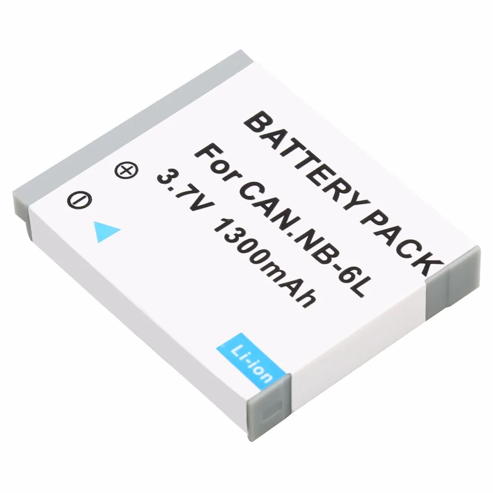 Probty 2Pcs NB-6L Nb 6L NB6L Batterij + Dc Lader Kit Voor Canon Ixus 85 Is Ixus 95 Is ixy 110 Is Powershot D10 S90 SD1200 Camera