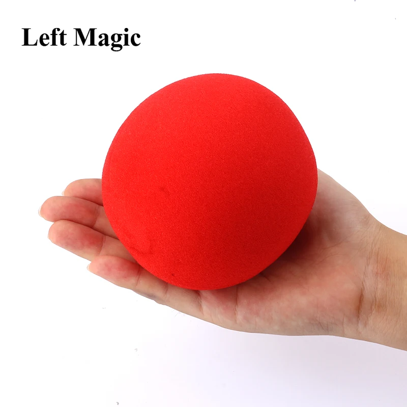 1 Pcs Big Red Magic Sponge Ball (10cm Diameter) Magic Tricks Soft Ball Excellent Elasticity Classic Ball Street Close Up Magic