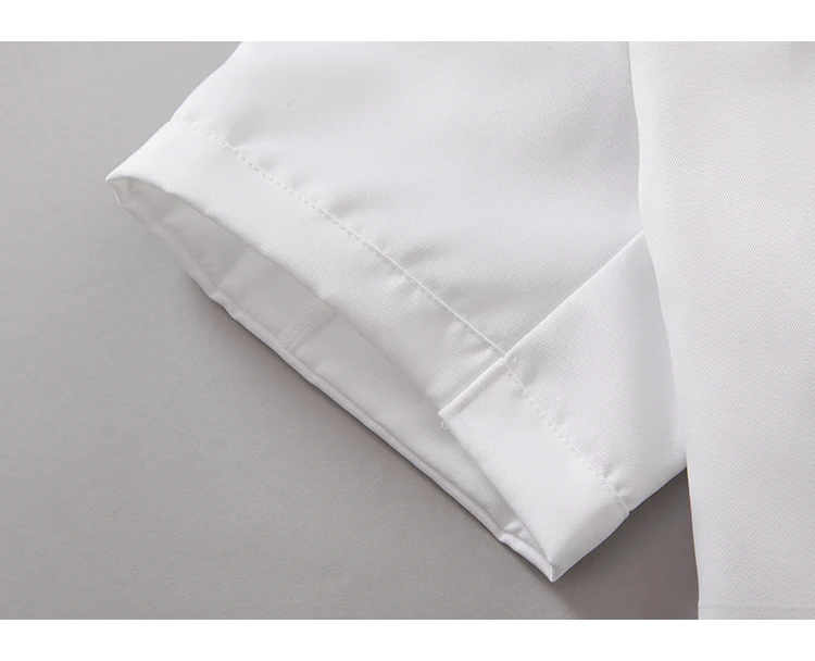 Chef Jacket Food Service Korte Mouwen Zomer Hotel Chef Uniform Double Breasted Chef Kleding