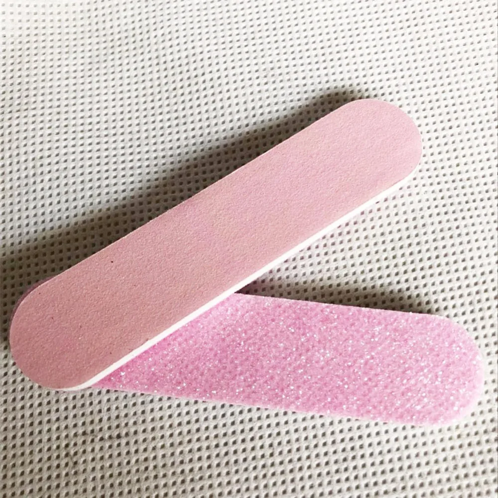 10 pcs/lot  mini nail file 280# pink sandpaper nail file  baby nail file