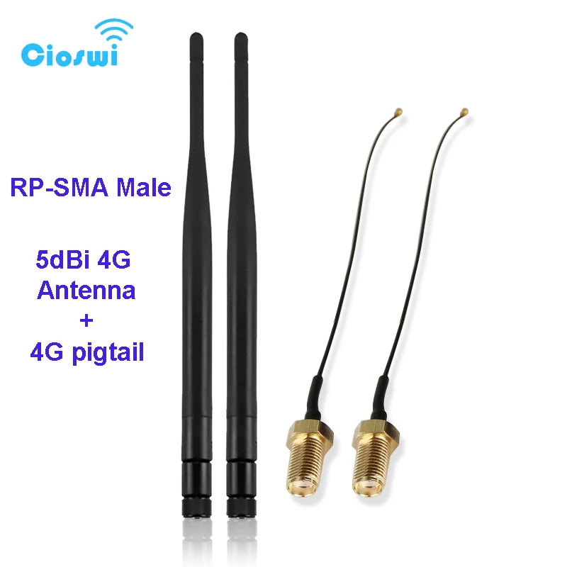 

ZBT WiFi Router Antenna RP SMA 5dBi 2.4ghz 5.8ghz 3G 4G LTE Antenna Wide Range TS9 CRC9 Pigtail Cable For Wireless WiFi Router