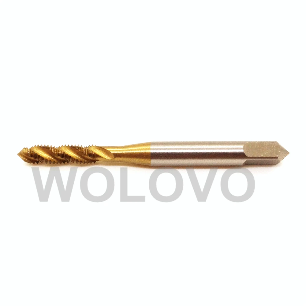 HSS Machine M4 4MM*0.7MM Spiral Screw Thread Metric Plug Tap Drill Ti Coated