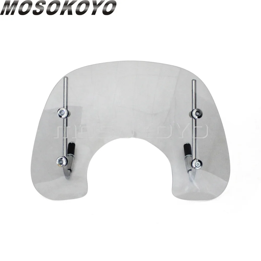 Scooter For LX150 LX50 2005-2014 Flyscreen Motorcycle Windscreen Wind Deflectors Scooter Air Screen Windshield w/ Brackets Kits