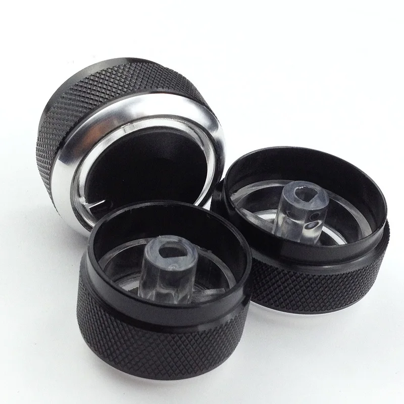 3pcs/set Aluminum Alloy Air Conditioning Knob AC Knob Heat Control Switch Button For Hyundai Verna Accent Elantra