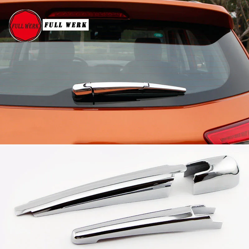 

1 Set ABS Chrome Car Rear Wiper Cover Rear Windshield Wiper Trim Sticker Cap for 2015-2018 Hyundai ix25 Creta Accessory