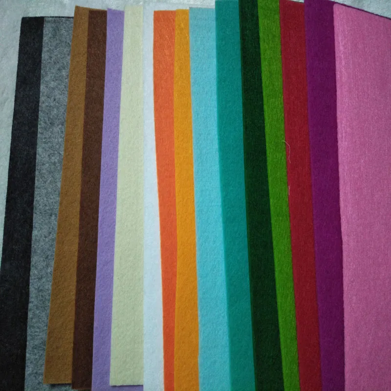 30x30cm 16 Colors Selection 3MM Thickness Felt Fabric Polyester DIY felt fabric non-woven For DIY sewing