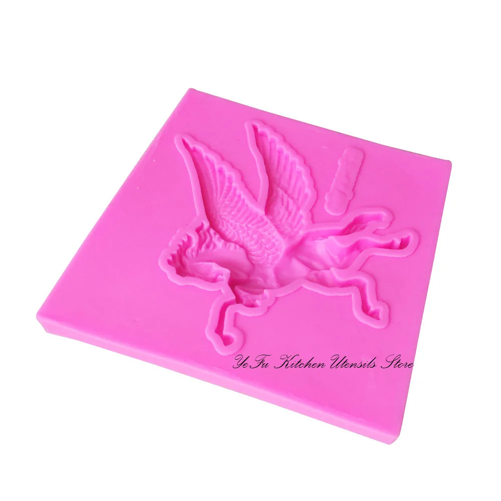 Cartoon Figre/Cake decoration Tools pegasus Sugarcraft Horse silicone fondant molds chocolate  mould baking utensils T0987