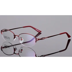 Stgrt 2019 New Style Temperament Half Rim Women Prescription Glasses Photochromic Lens For Moypia Cylinder With Diopter Lens