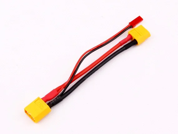 XT60 Male to XT60 Female + JST Female Connector Conversion Cable for FPV Camera or video TX Module Convert RC Parts 5pcs/Lot