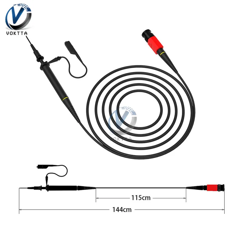 P4100 Oscilloscope Probe 100X High Voltage 2KV Oscilloscope Clip Probe 100MHz Bandwidth BNC Connector P4100 Probe Drop Shipping