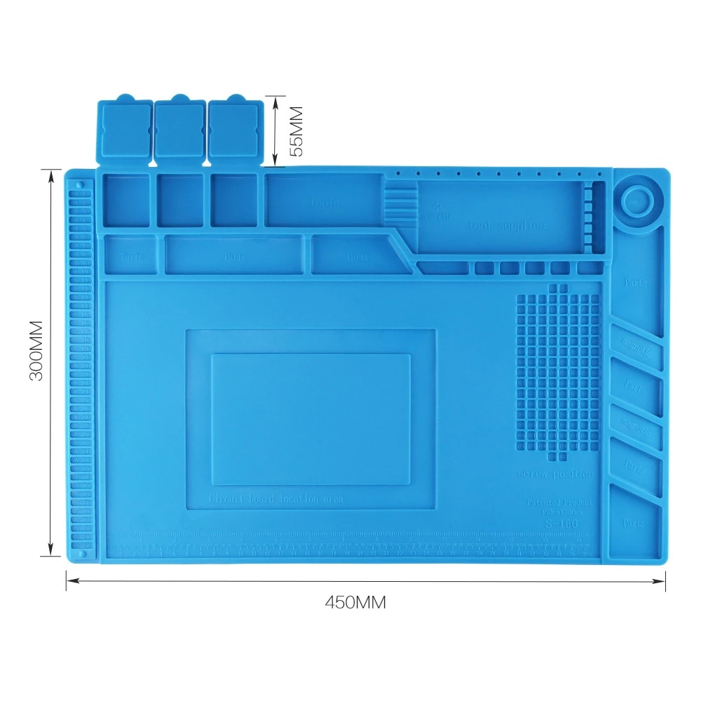 絶縁パッド,電気PCB bga,はんだ修理ステーションツール,450x300mm