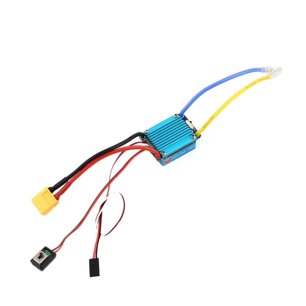 1pcs Waterproof Brushed ESC 160A 3S with 5V 1A BEC T-Plug For 1/12 RC Car Wholesale Dropship