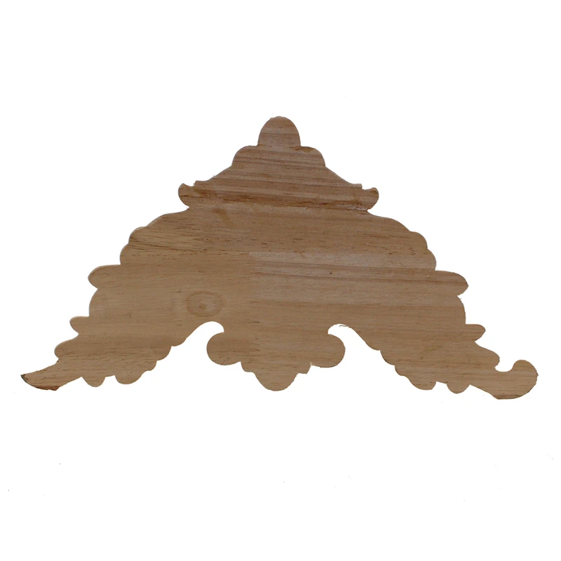 VZLX Vintage Floral Carved Corner Wall Door Cabinet Furniture Decorative Figurines Wood Appliques Home Decor Decoration Maison