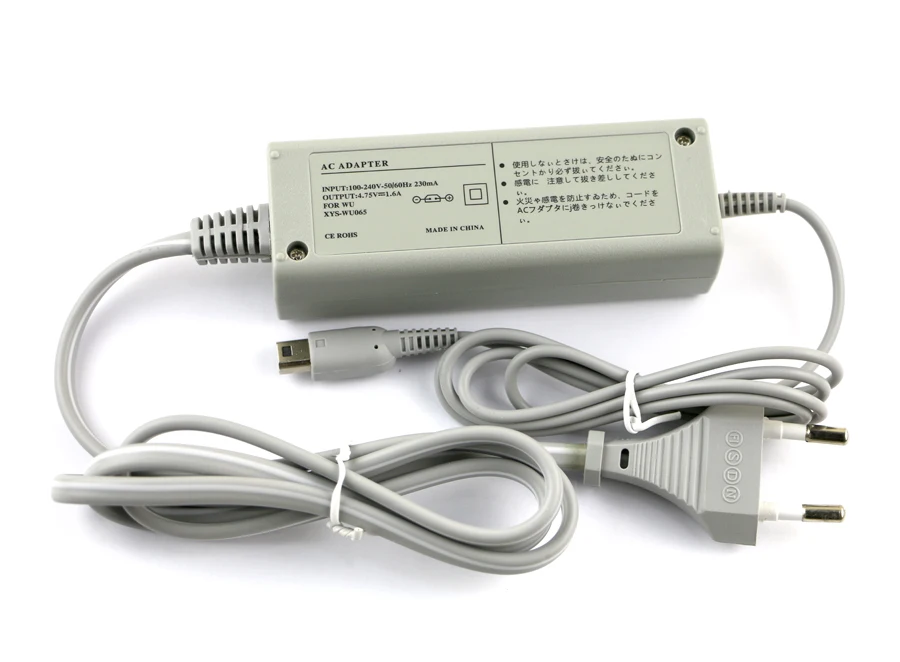 

10pcs/lot NEW AC 100V-240V EU US Plug Wall AC Adapter Power Charger For Nintendo For Wii U Gamepad Controller