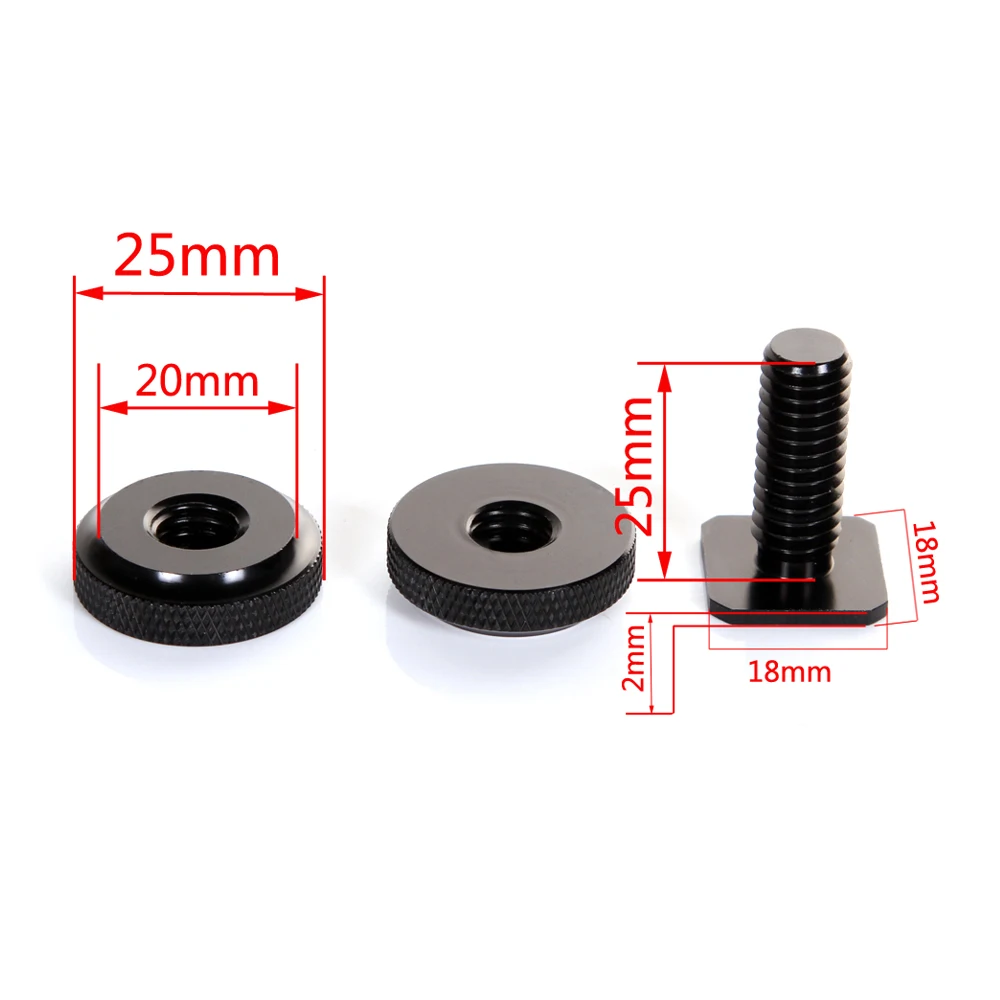 FOTGA-محول برغي للكاميرا ، 3/8 بوصة إلى القدم الباردة ، حامل حذاء ساخن ، صامولة مزدوجة ، حامل فلاش