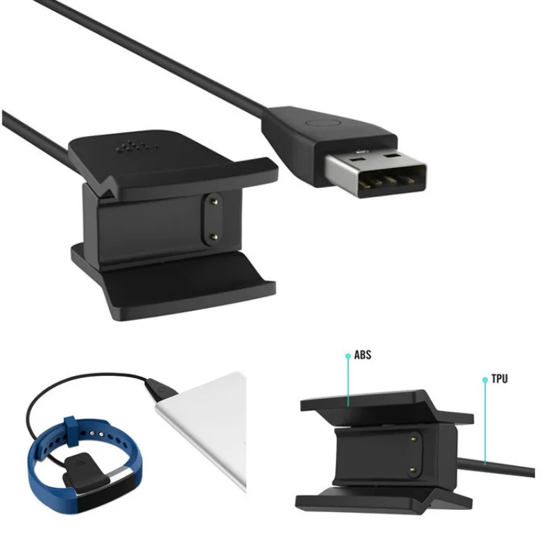 

ZUCZUG For Fitbit Charge 2 Replacement USB Charging Charger Cable Cord for Fitbit Charge 2 Bracelet Wristband Dock Adapter with