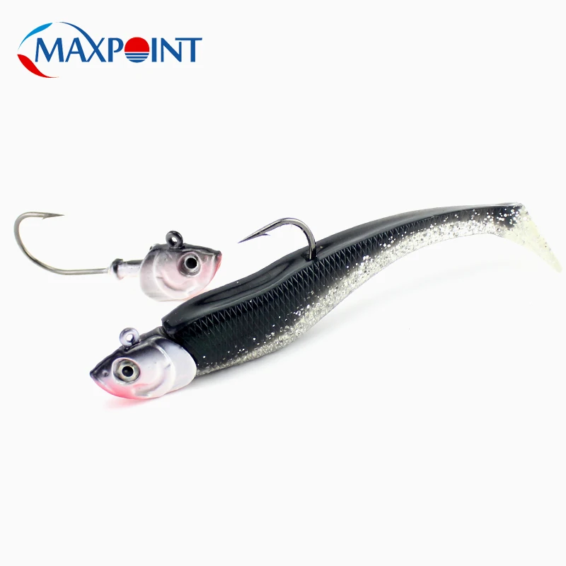 Soft Baits Jig Head 20g 26g Inshore Seabass Fishing Hooks Colors Jig Head with 3D eyes Fishing Lures Swimbait Jigs 2pcs/pk