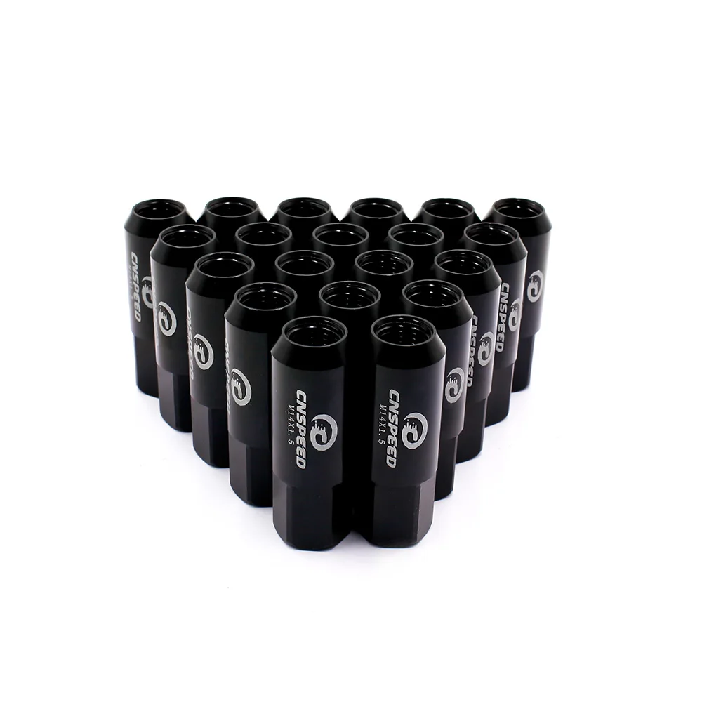 CNSPEED New arrival ! !CNSPEED 60mm M14 X 1.5 Wheel Nuts New 20PCS Racing Lug Wheel Nuts Screw / Aluminum Lug nut YC101006