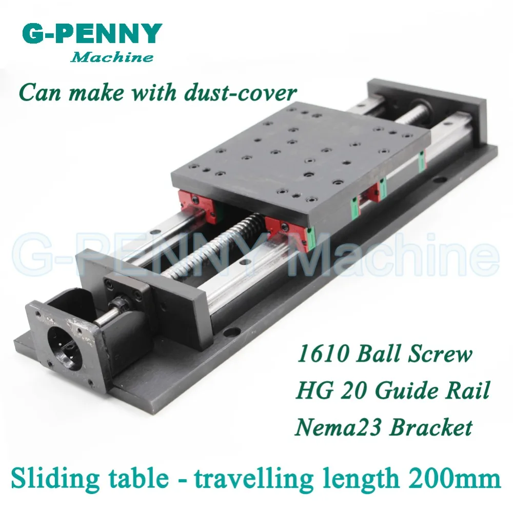 

Heavy Type CNC Z Axis sliding table traveling Motion length 200mm HG20 Linear Guide Rail linear motion Ball Screw 1610 /1605