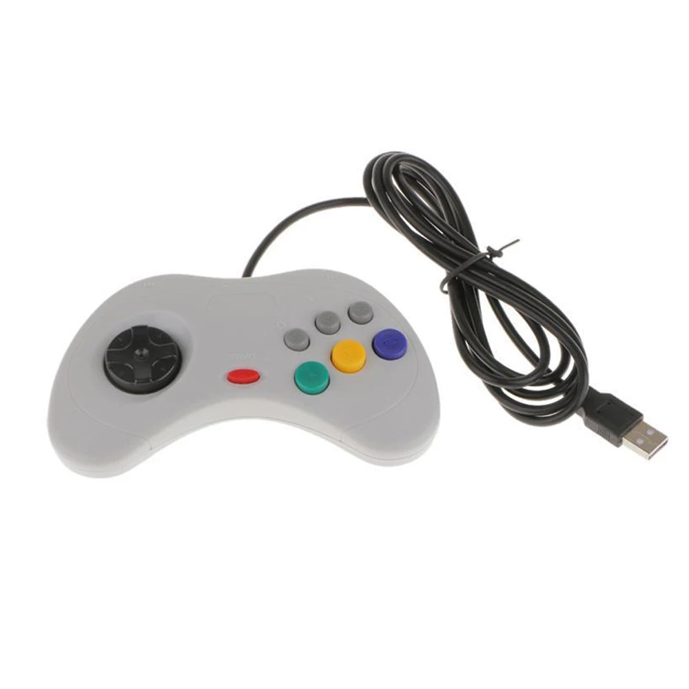 PC M-AC Non SOLO classic USB Wired game Controller Gamepad JoyPad Joystick Per S-ega per S-aturn stile