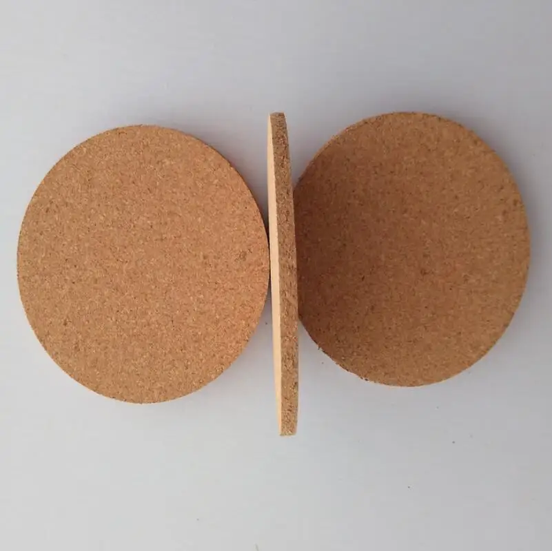 Classic Round Plain Cork Coasters Drink Wine Mats Ideas for Wedding And Party Gift LX6532