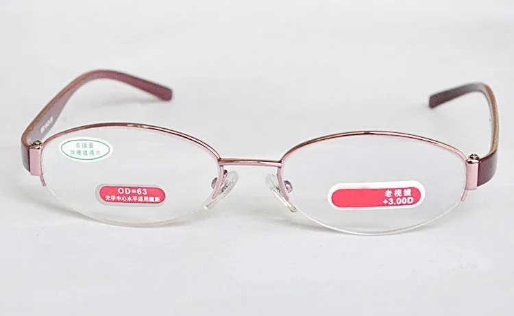 semi-rim fashion TR90 Super light ladies Frame Spectacle Reading Glasses +4.5 +5 +5.5 +6 +6.5 +7 +7.5 to +13 Ochki dlya chteniya