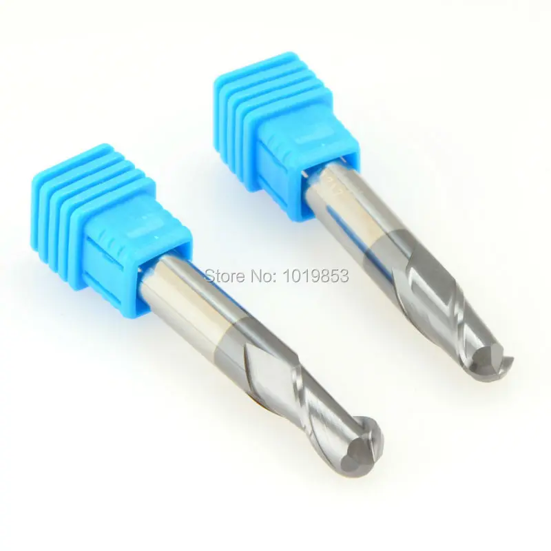 3pcs SLONS S200-R4x8x60L HRC50 8mm shank diameter BALL NOSE tungsten carbide end mill milling cutter for steel or cast iron