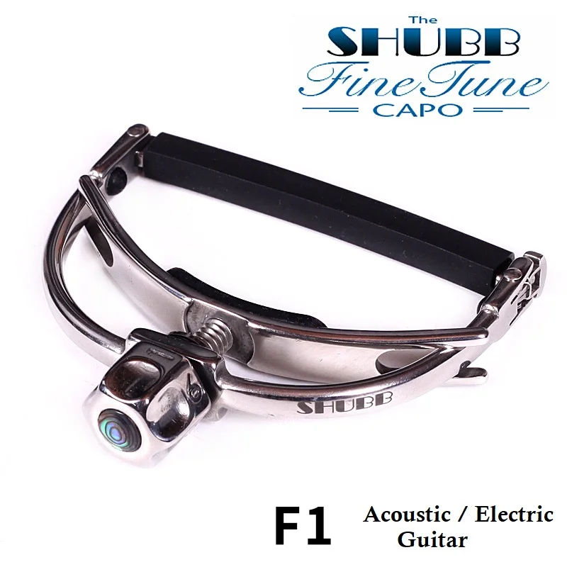 SHUBB Fine Tune Capo F1 F3 F5 High End Guitar Capo for Steel Guitar, Wide Neck Guitar or Banjo