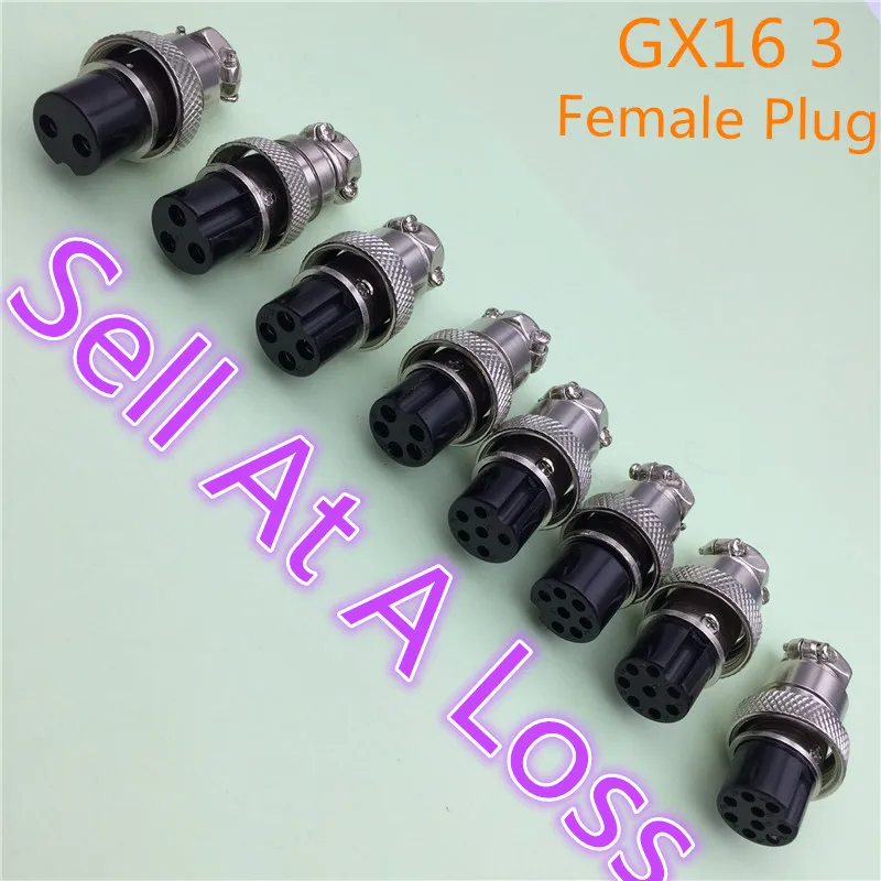 1pcs/lot L81 GX16 3 Pin Female Circular Aviation Plug Diameter 16mm Wire Panel Connector Sell At A Loss Ukraine Belarus USA