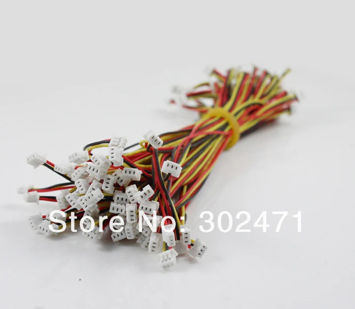 Mini. Jst 1.5mm micro t-1 3-pins 3 pins connector w/. Draad x 10 sets. 3 pin( 1.5mm- 1,5 mm) t