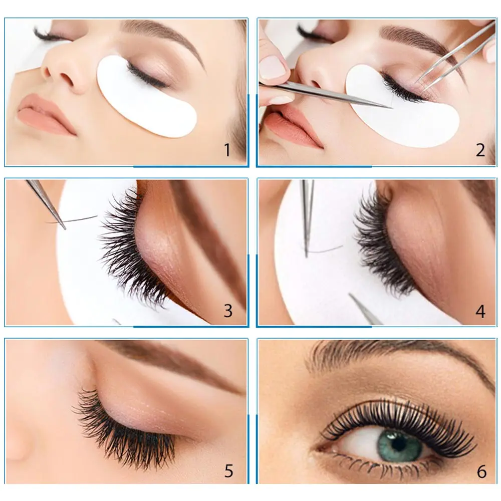 50/100/150pairs Eyelash Extensions Paper Patches Grafted Eye Stickers Eyelashes Under Eye Pads Eye Hydrogel Patches Makeup Tools