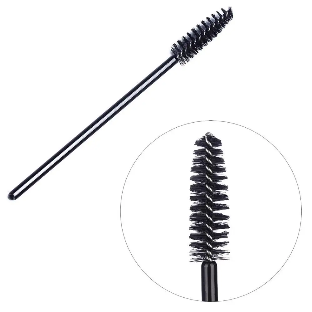 1000 stks/partij Wimperborstels Make-up kwasten Wegwerp Mascara Wands Applicator Spoolers Wimpers Extension Cosmetische Borstel