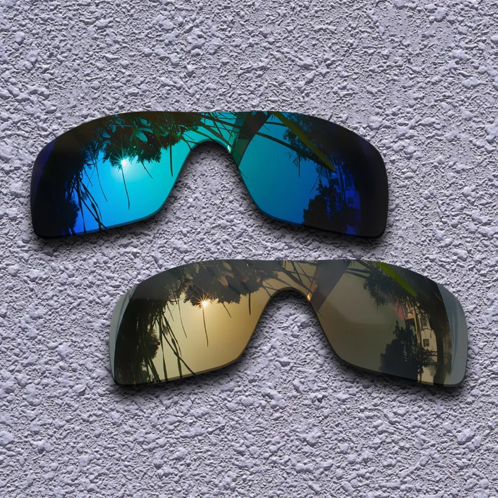 

Blue & Bronze Golden Polarized Replacement Lenses for Oakley Batwolf Sunglasses