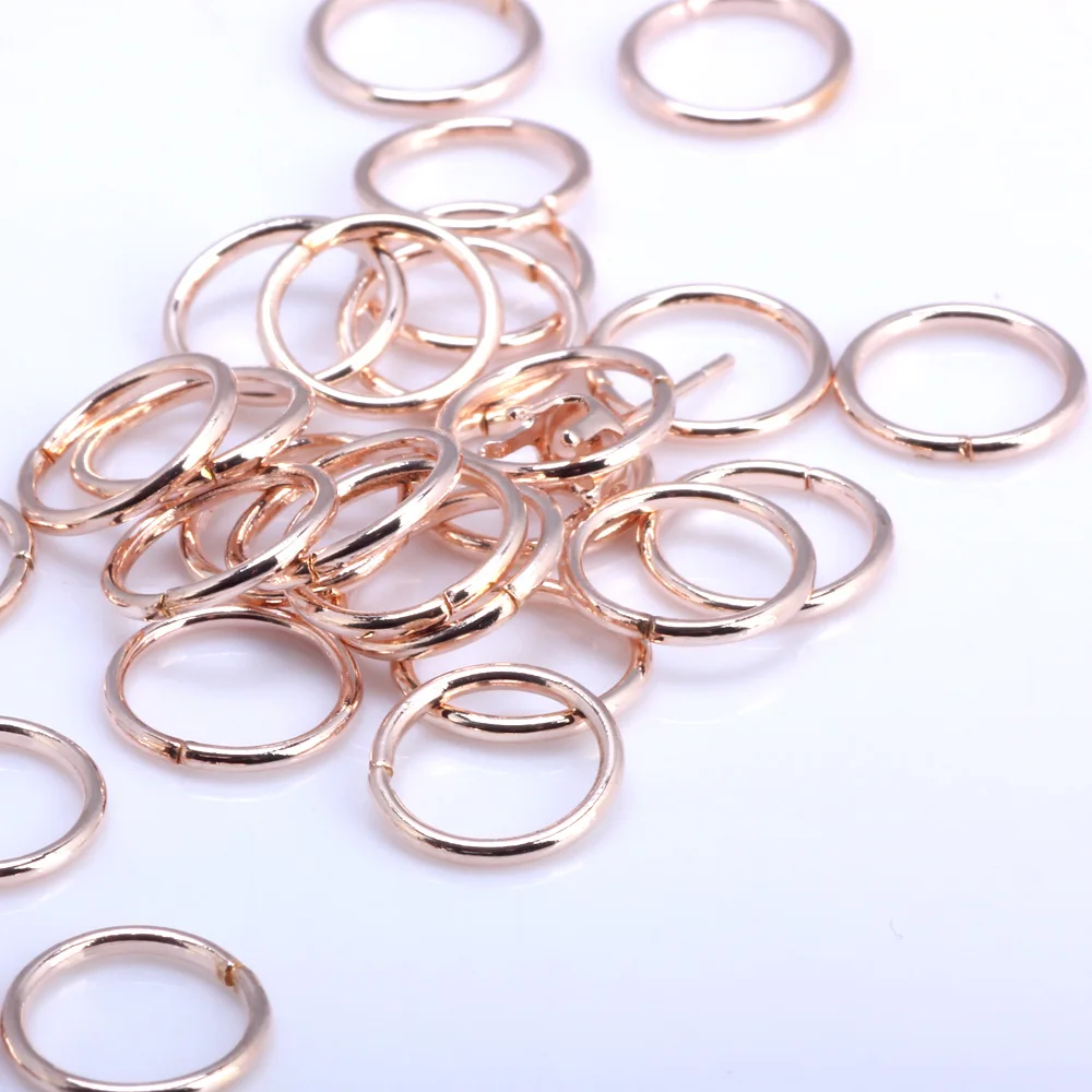 OlingArt Open Jump Ring 5mm/6mm/7mm/8mm/10mm Mixed size 250PCS/lot link loop Rose gold DIY Jewelry making Connector