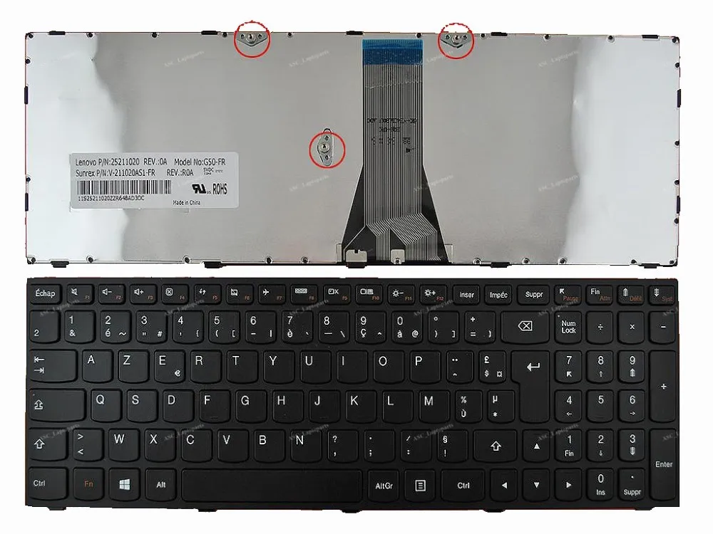 

Новинка Французская клавиатура для Lenovo флэш-флэптопа флэш-флэш, флэш-ф