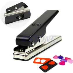 Guitar Accessories Black&Silver Professional Guitar Plectrum Punch Picks Maker Card Cutter DIY Own Pick