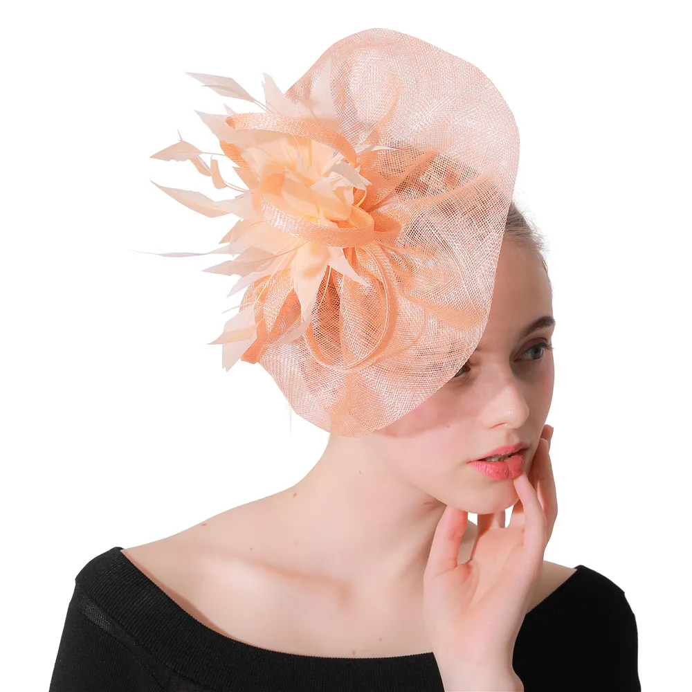 Elegant Women Race Fascinator Hats Hair Clips Wedding Headwear Fashion Derby Show Event Chic Hair Accessories Ladies Headpiece