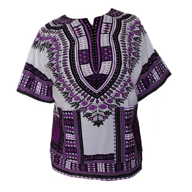 (Schnelles verschiffen) dashiki mode design afrikanischen traditionellen gedruckt 100% baumwolle Dashiki T-shirts für unisex (MADE IN THAILAND)