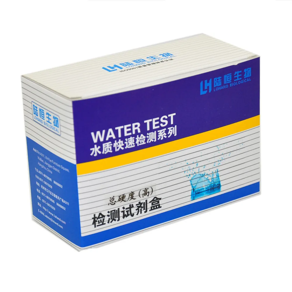 Lab 50 PCS/BOX Tests Water Quality Total Hardness Test Kit Quick Test