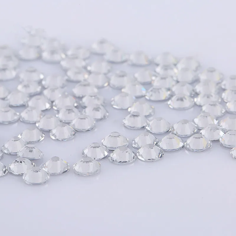 Highest Quality hotfix rhinestone Flat backs! Super Shine Crystal AB Color Iron on Strass for transfers 1440pcs/lot