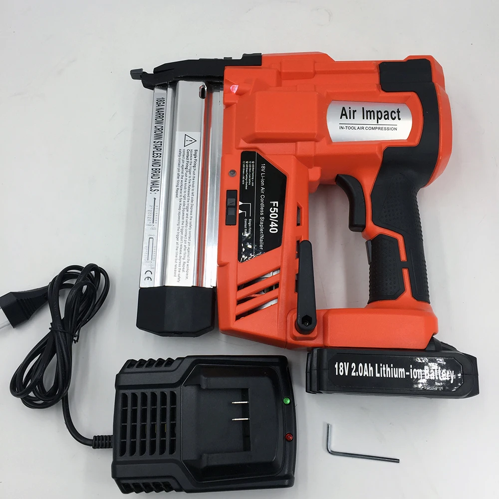 SPT1672 Electric Nail Gun Double-Use Nail Stapler F40 Nails F50 Brad Nail Gun Woodworking Tools