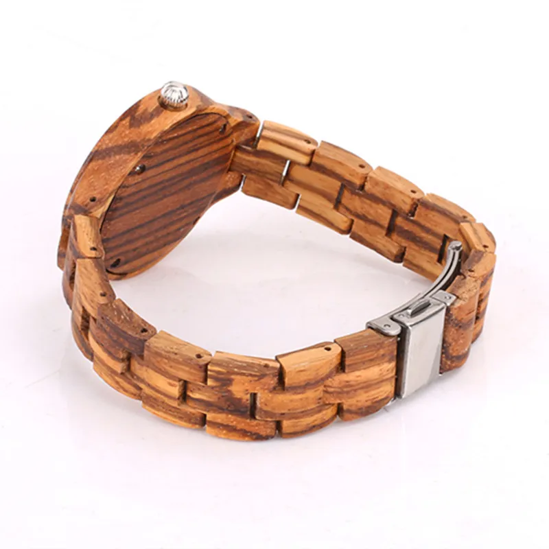 Custom Full Wooden  Watch For Women With Limited Edition Shell Watch face For Christmas Gifts In A Idea Paper Box Euro Person