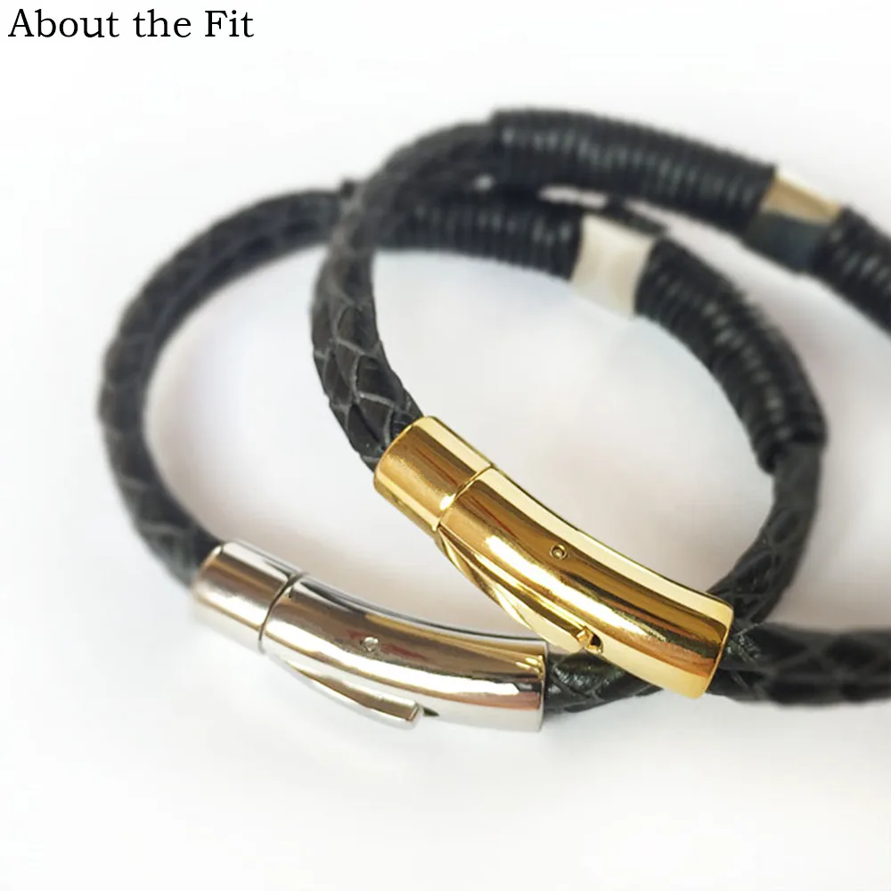 About The Fit 7mm High Quality 316L Stainless Steel Buckels End Clasp Bracelet Jewelry Findings Handcraft Connector Accessories