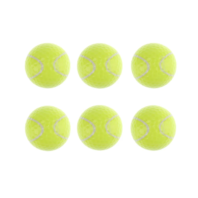 Crestgolf 6 pçs por pacote novidade esportes prática bolas de golfe ballen duas camadas pelotas sortidas bola de golfe driving range bola