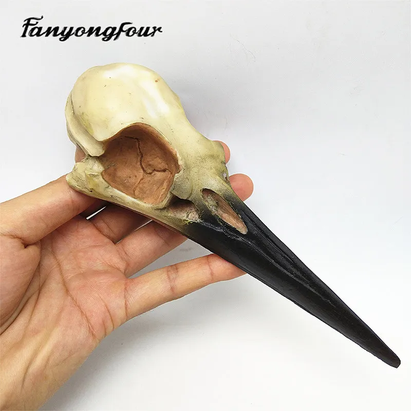 Silicone mold bird skull DIY handmade resin gypsum aromatherapy candle concrete crystal drop glue mold production handicraft