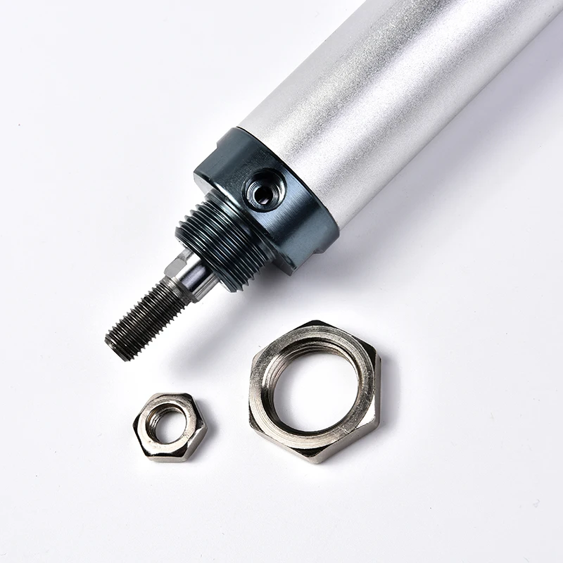 MAL40 Mini Cylinder CA otworu 40mm skok 25-200mm pręt pojedyncze podwójne działanie cylindry pneumatyczne ze stopu aluminium ze stopu aluminium elementy pneumatyczne