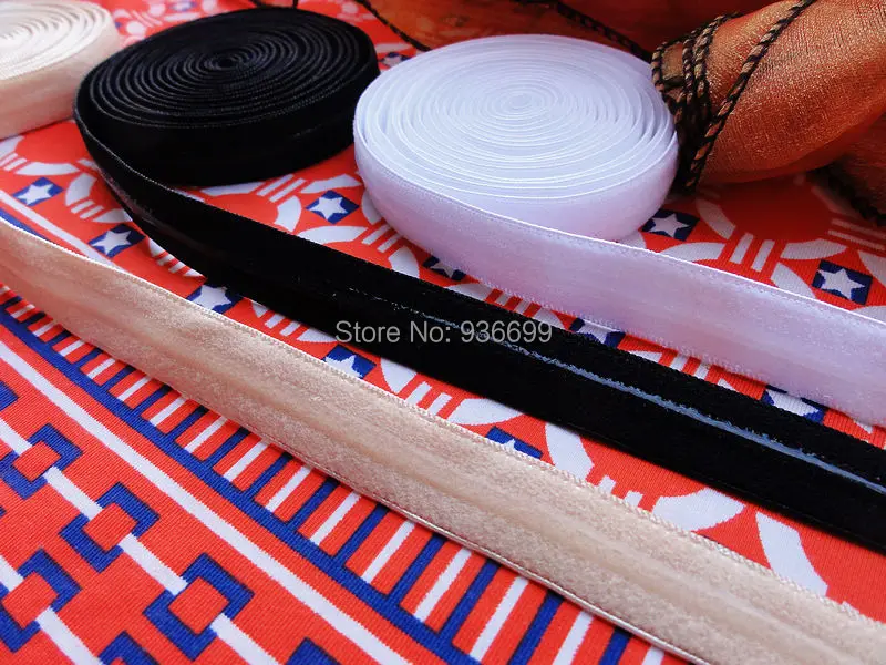 

elastic shoulder strap with silicone grip 1/2" webbing with silicone gripper bras lingerie clothing girdle accessory