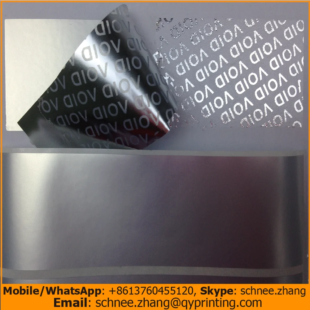 

100pcs Free shipping Product labels security packing seals Silver VOID OPEN seals warranty VOID tamper evident sticker 100*30mm