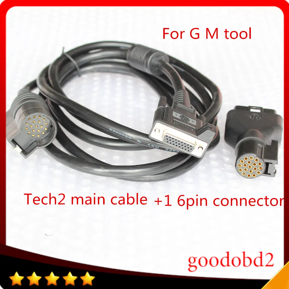 For TECH2 Diagnostic Tool 16 PIN Adaptor TECH 2 Scanner Tools VETRONIX TECH2 Main Test Cable with Car OBD2 16PIN Connector A