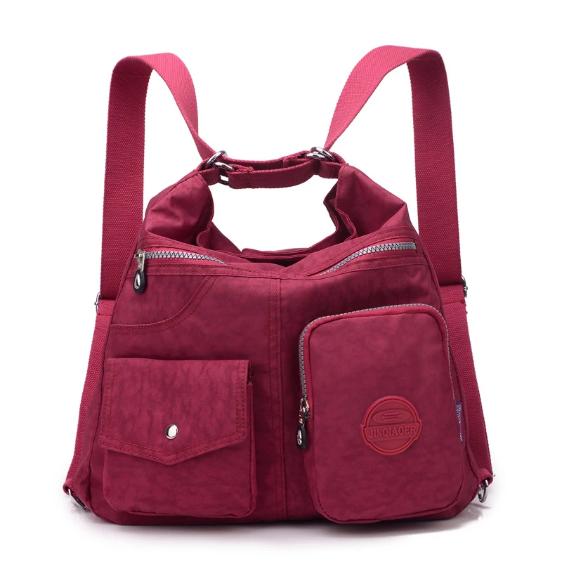 Damskie torebki na ramię wodoodporne nylonowe damskie wiązane torby damskie torebki Crossbody torebki damskie